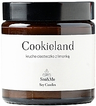 Ароматическая соевая свеча с ароматом печенья - Sisi & Me Cookieland Soy Candle — фото N1