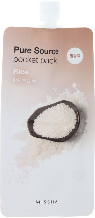 Пилинг-скатка с экстрактом риса - Missha Pure Source Pocket Pack Rice