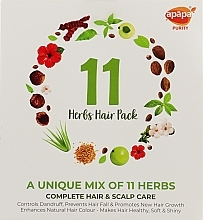 Парфумерія, косметика Комплексна маска для догляду за волоссям та скальпом "11 трав" - Apapa Purity 11 Herbs Hair Pack