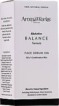 Парфумерія, косметика Сироватка для обличчя - AromaWorks Balance Face Serum Oil