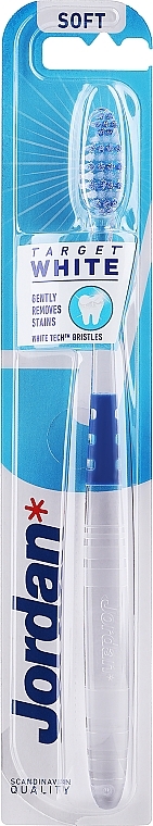 Зубна щітка, м'яка, прозоро-блакитна - Jordan Target White — фото N2