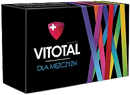 Диетическая добавка витаминов и минералов для мужчин - Aflofarm Vitotal — фото N1