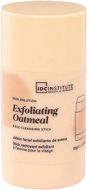 Очищувальний стік для обличчя - IDC Institute Exfoliating Oatmeal Face Cleansing Stick — фото N1