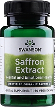 Парфумерія, косметика Трав'яна добавка "Екстракт шафрану" 30 мг, 60 шт. - Swanson Saffron Extract
