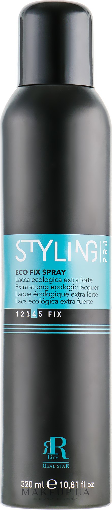 Лак без газу, екстрасильної фіксації - RR LINE Styling Pro Eco Fix Spray — фото 320ml