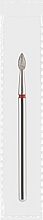 Парфумерія, косметика Фреза алмазна червона "Оливка гостра", діаметр 2,5 мм, довжина 5 мм - Divia DF007-25-R