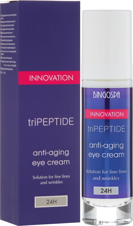 Три-пептидный крем для борьбы с морщинами вокруг глаз - BingoSpa Innovation TriPeptide Anti-Aging Eye Cream — фото N1