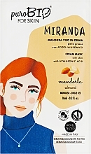 Парфумерія, косметика Маска для обличчя з екстрактом мигдалю - PuroBio Cosmetics Miranda Cream Mask Oily Skin