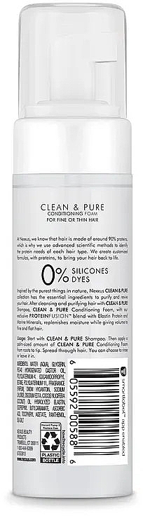 Кондиционер-пена для волос - Nexxus Clean & Pure Conditioning Foam for Hair Detox — фото N2