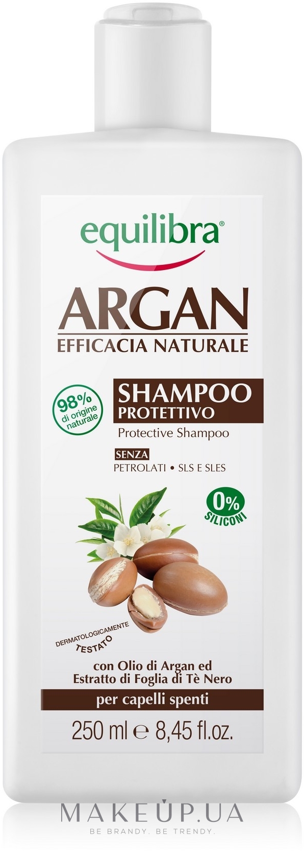 Шампунь защитный "Аргания" - Equilibra Argan Protective Shampoo — фото 250ml