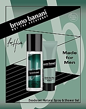 Bruno Banani Made For Men - Набір (deo/75ml + sh/gel/50ml) — фото N1