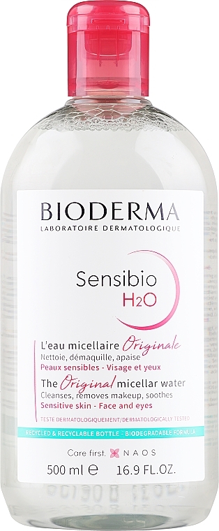Мицеллярная жидкость - Bioderma Sensibio H2O Micellaire Solution — фото N3
