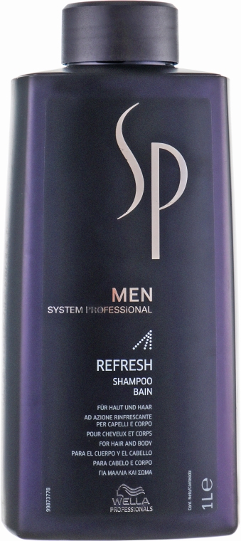 Освіжаючий шампунь - Wella Wella SP Men Refresh Shampoo — фото N3