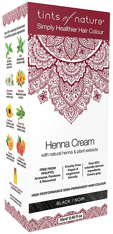 Крем-краска для волос с хной - Tints Of Nature Henna Cream — фото N2