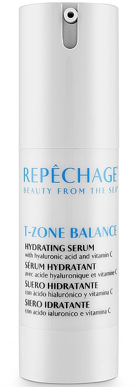 Зволожувальна сироватка для обличчя - Repechage T-Zone Balance Hydrating Serum with Hyaluronic Acid & Vitamin C — фото N1