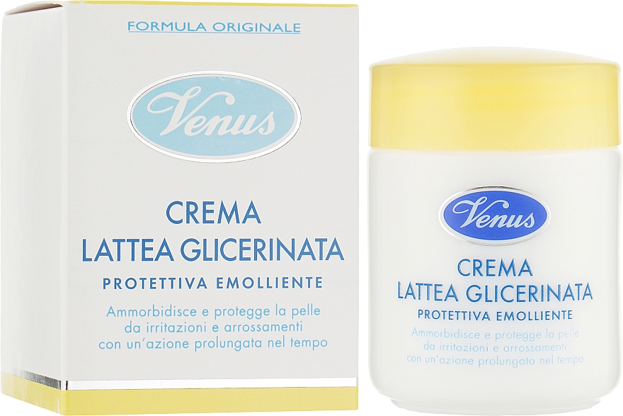 Защитный, смягчающий глицериновый молочный крем для лица - Venus Crema Lattea Glicerinata — фото N2
