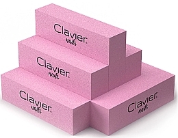 Парфумерія, косметика Блок для полірування нігтів, рожевий - Clavier
