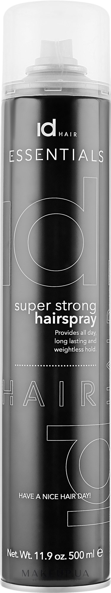 Быстросохнущий суперсильный лак - idHair Super Strong Hair Spray — фото 500ml