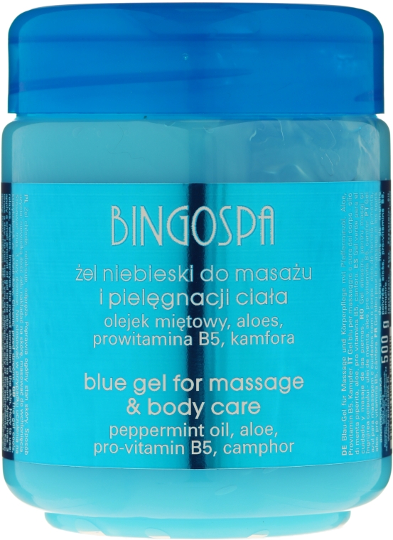 Гель для массажа охлаждающий против болей в мышцах и суставах - BingoSpa Gel Blue — фото N3