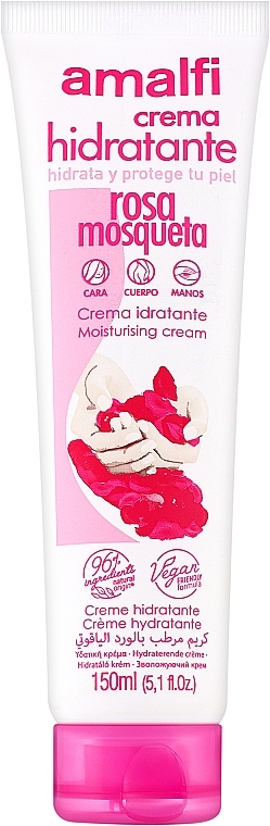 Увлажняющий крем с шиповником для рук - Amalfi Crema Hidratante Rosa Mosqueta — фото N1