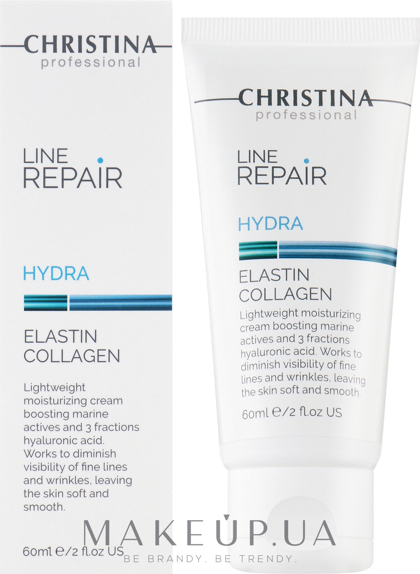 Зволожувальний крем для обличчя "Еластин і колаген" - Christina Line Repair Hydra Elastin Collagen — фото 60ml