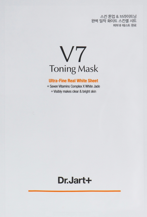 Тонізувальна й освітлювальна тканинна маска для обличчя - Dr. Jart+ V7 Toning Mask — фото N1