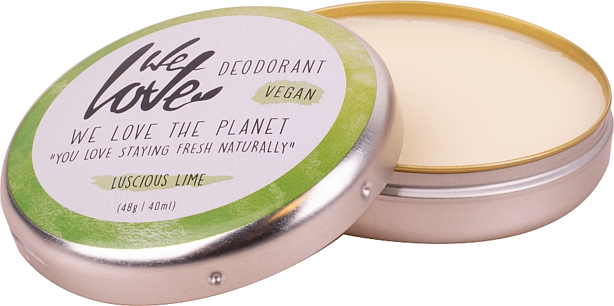 Натуральный кремовый дезодорант - We Love The Planet Deodorant Luscious Lime — фото N2