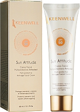 Мультизащитный антивозрастной крем для лица SPF50 - Keenwell Sun Attitude Multi-Protective Anti-Age Facial Cream SPF 50 — фото N2