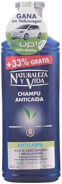 Шампунь проти лупи та від випадання волосся - Naturaleza y Vida Anti Hair Loss Anti-Dandruff Shampoo — фото N1