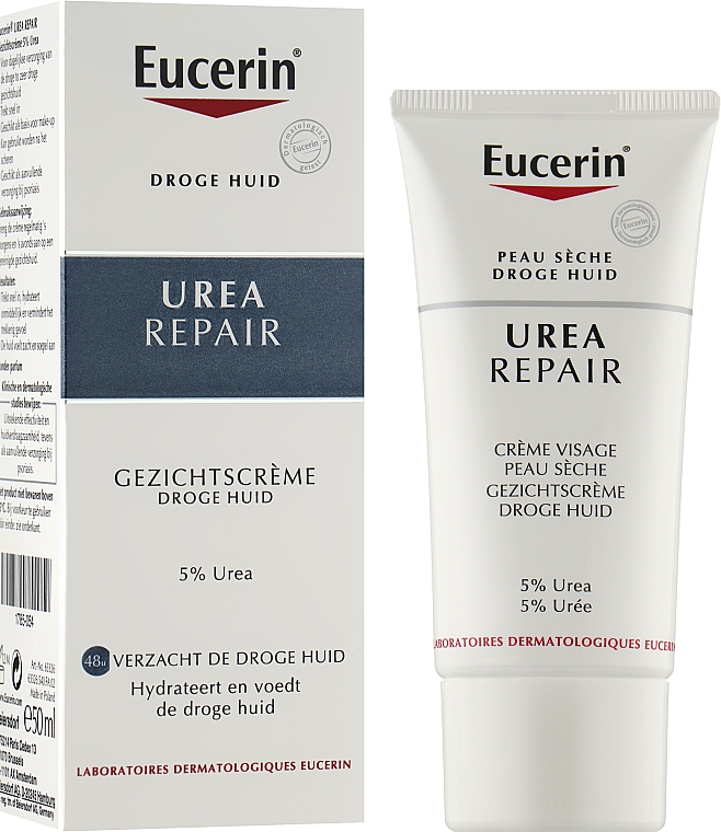Смягчающий крем для лица - Eucerin UreaRepair Face Cream 5% Urea — фото N2