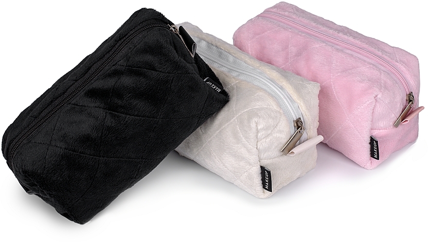 Набор аксессуаров для бьюти-рутины, молочный "Tender Pouch" - MAKEUP Beauty Set Cosmetic Bag, Headband, Scrunchy Milk — фото N2