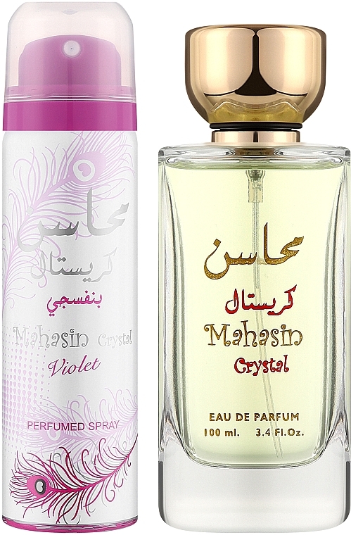 Lattafa Perfumes Mahasin Crystal - Набор (edp/100ml + deo/75ml) — фото N2