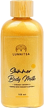 Молочко для тіла з шимером "Gold" - Lunnitsa Shimmer Body Milk — фото N1