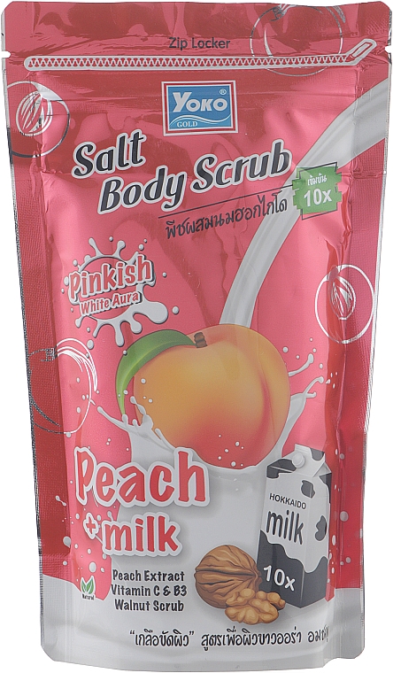 Скраб персиковий, для тіла - Yoko Gold Spa Peach Milk Salt Body Scrub