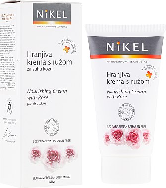 Живильний крем для обличчя з трояндою - Nikel Nourishing Cream with Rose — фото N1
