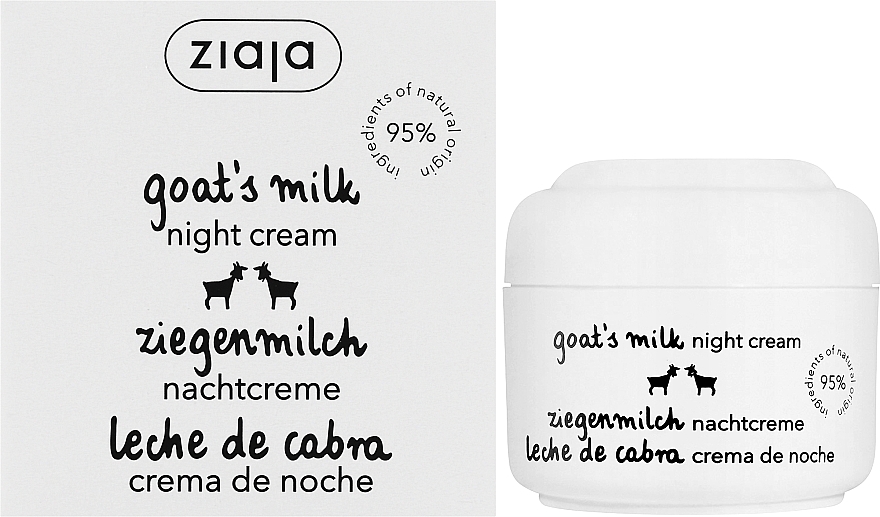 Крем ночной для лица "Козье молоко" - Ziaja Face Cream — фото N2