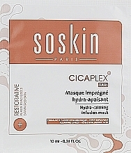 УЦІНКА Гідрозаспокійлива інфузійна маска для обличчя в біоцелюлозі - Soskin Cicaplex Flash Hydra-Calming Infusion Mask * — фото N1