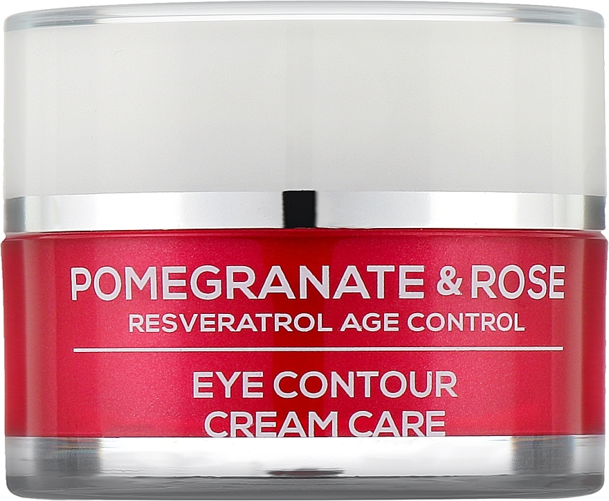 Підтягувальний крем для шкіри навколо очей "Гранат і троянда" - BioFresh Via Natural Pomegranate & Rose Lifting Eye Contour Cream Care — фото N1