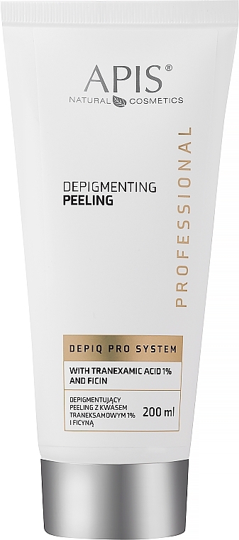 Відбілювальний пілінг із транексамовою кислотою 1% та фіцином - Apis Depiq Pro System Depigmenting Peeling