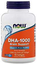 Капсулы ДГК для улучшения работы мозга, 1000 мг - Now Foods DHA-1000 Brain Support — фото N1