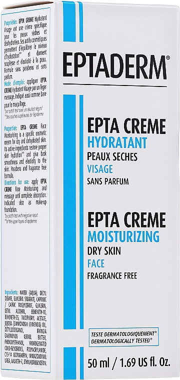 Увлажняющий крем для лица - Eptaderm Epta Creme Moisturuzing Face Cream — фото N1