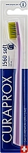Парфумерія, косметика Зубна щітка CS 1560 Soft, D 0,15 мм, бузкова, салатова щетина - Curaprox