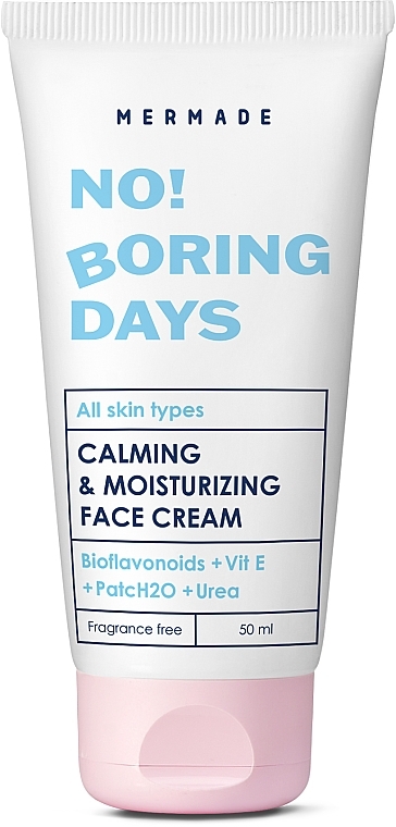 Зволожуючий крем для обличчя - Mermade No! Boring Days Bioflavonoids & Vitamin E Calming & Moisturirizing Face Cream — фото N1