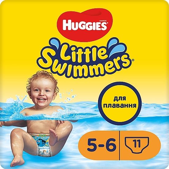 Трусики-підгузки Little Swimmer "Finding Dory" 12-18 кг - Huggies — фото N1