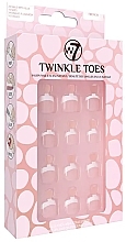 Парфумерія, косметика Набір накладних нігтів - W7 Twinkle Toes French Nails