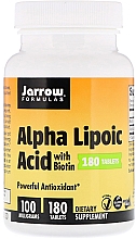 Парфумерія, косметика Харчові добавки - Jarrow Formulas Alpha Lipoic Acid with Biotin 100 mg