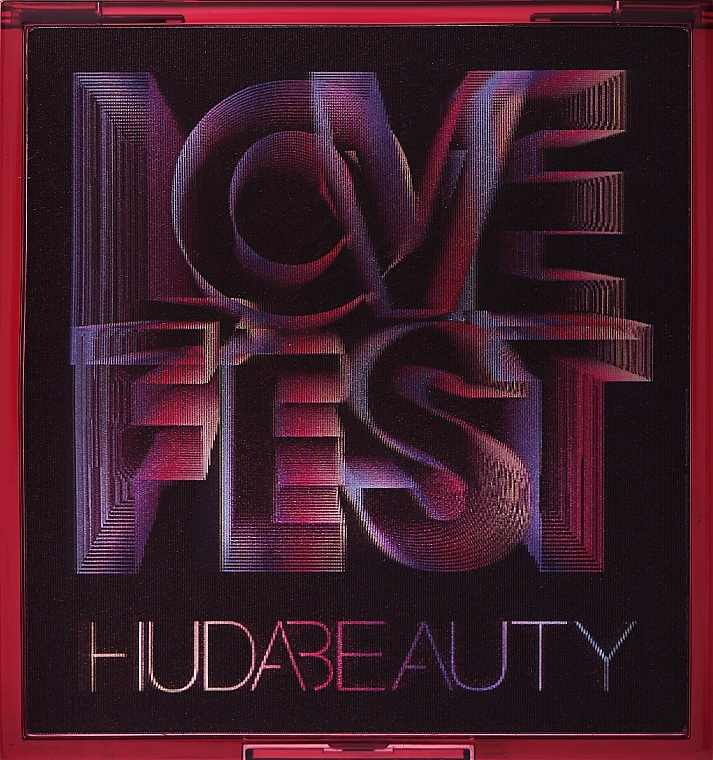 Палетка теней для век - Huda Beauty Lovefest Obsessions Eyeshadow Palette — фото N2