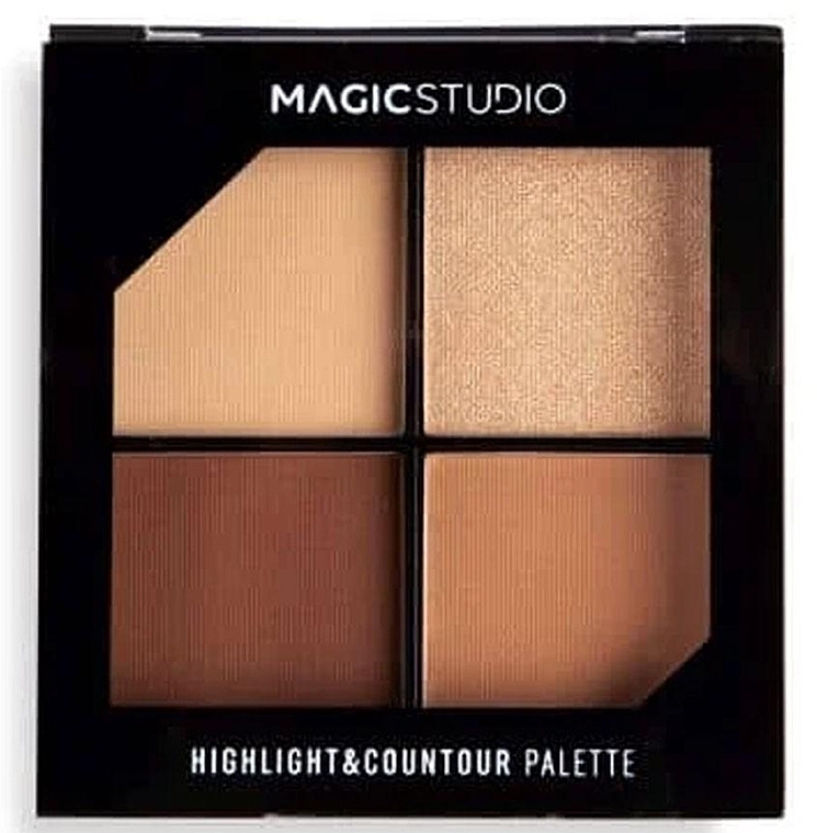 Палетка для контурування - Magic Studio Highlight & Countour Palette — фото N1