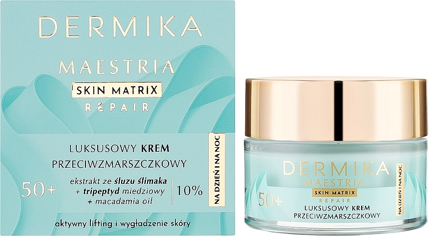 Роскошный крем против морщин 50+ на день и ночь для зрелой и чувствительной кожи - Dermika Maestria Skin Matrix  — фото N2