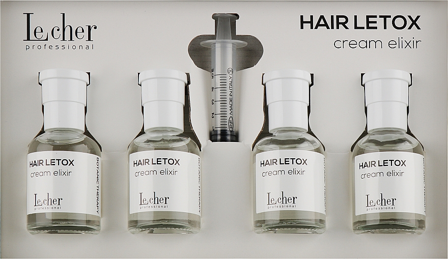 Набір ампул для відновлення волосся - Lecher Hair Letox (4x50ml + syringe) — фото N2